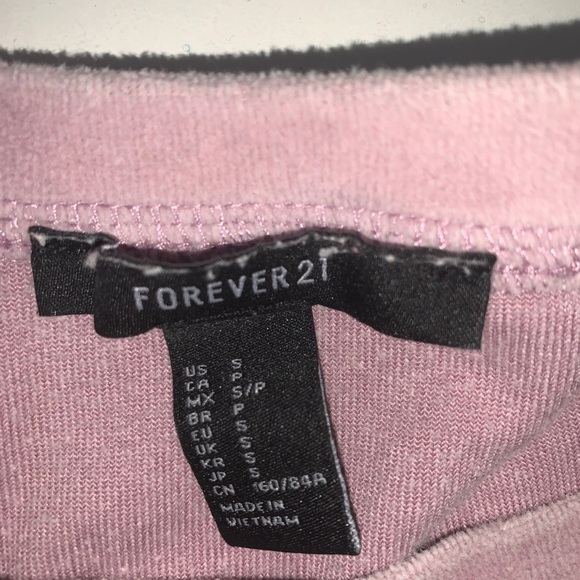 Small forever 21 pink/purple crop top - Picture 3 of 3